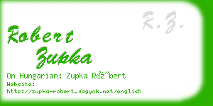 robert zupka business card